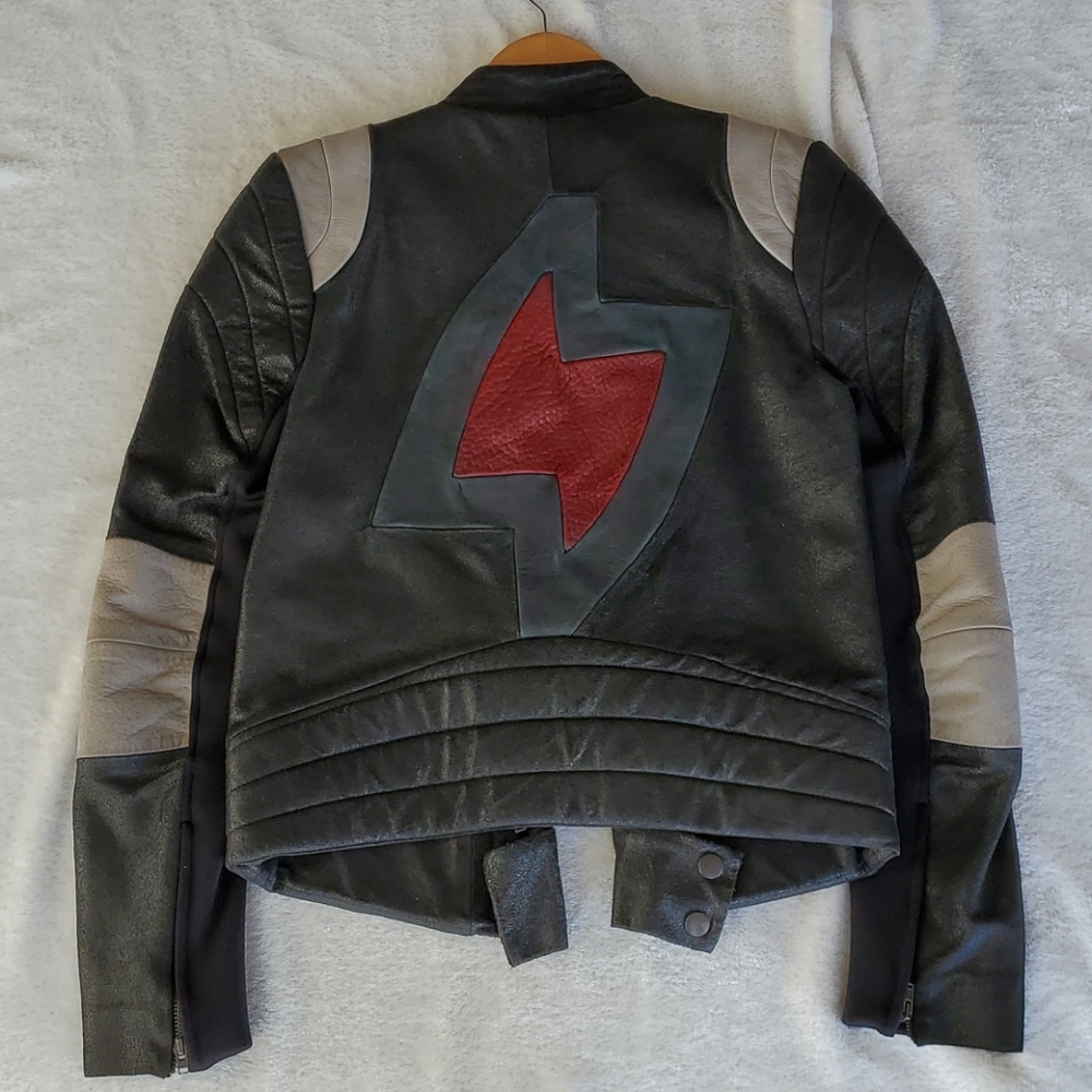 Francis Leon Leather + Neoprene Jacket Size 0